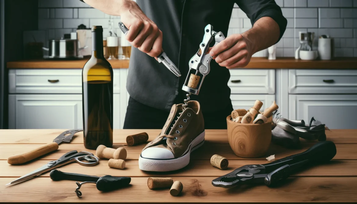 otwieranie wina bez korkociągu