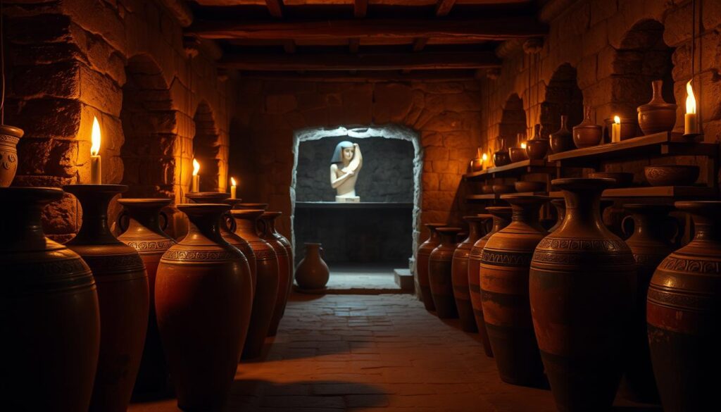egipskie amfory na wino