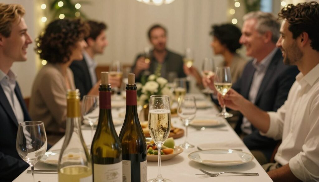 wino bezalkoholowe na imprezie