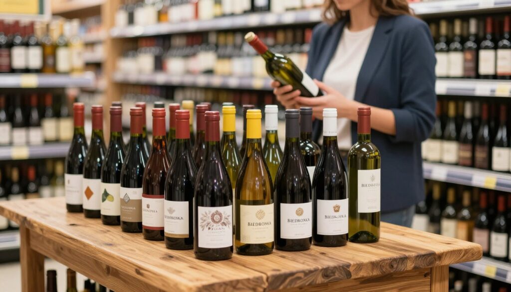 wino z Biedronki