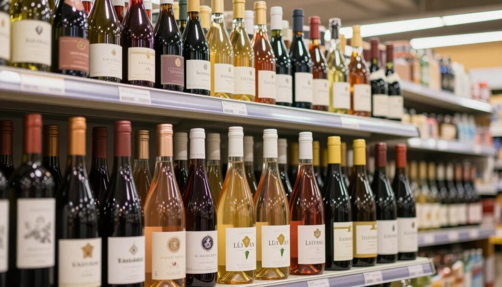 wino bezalkoholowe w popularnych sklepach